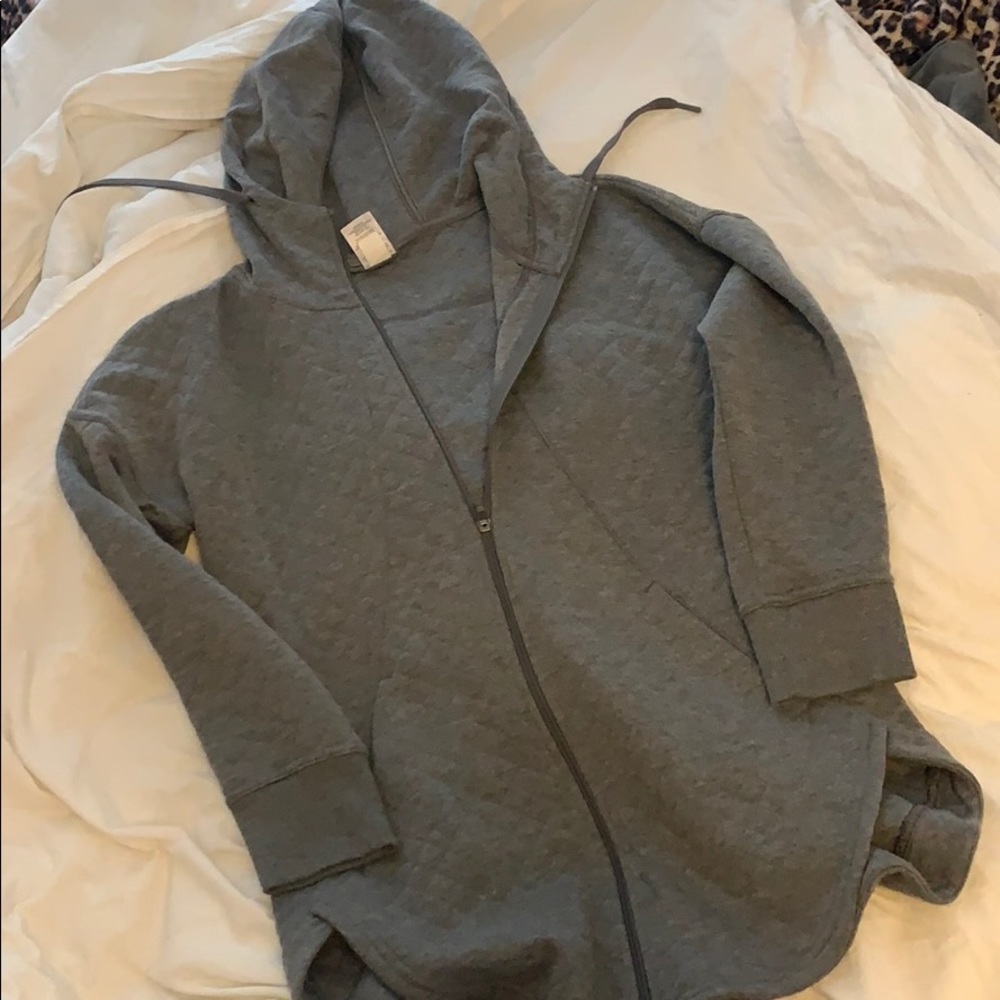 Long grey jacket!